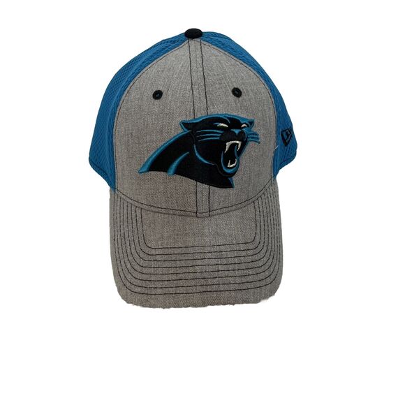 New Era Other - NFL Carolina Panthers New Era 39Thirty Stretch Baseball Cap Hat S/M Gray & Blue